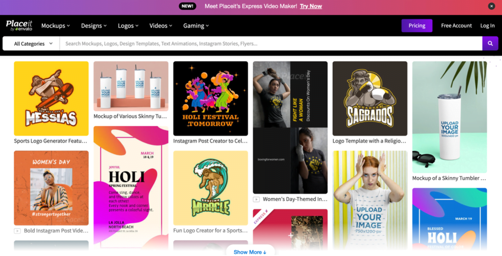 Placeit: create mockups, logos & videos