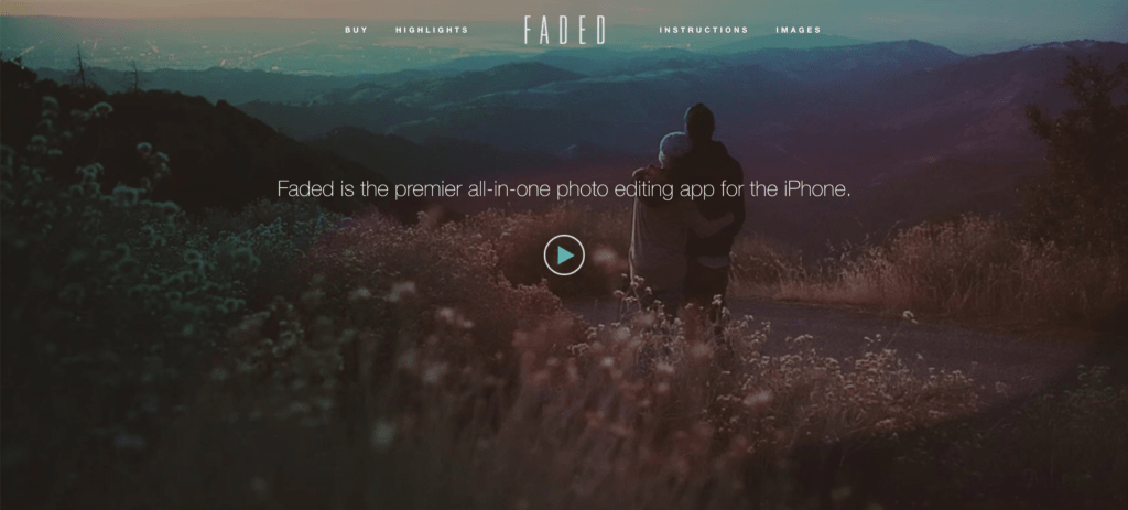 Faded - All-In-One Photo Editing App for iPhone