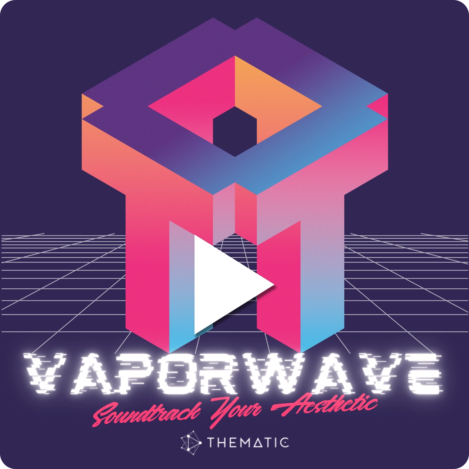 Vaporwave Aesthetic Playlist on Thematic
