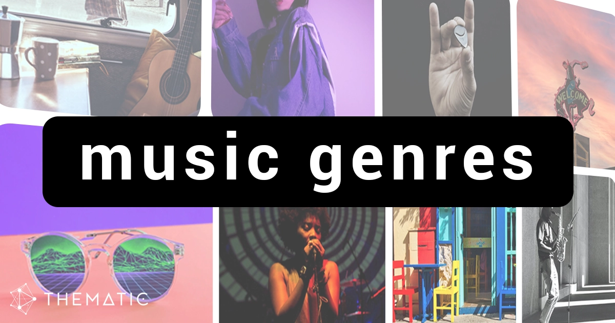 Copyright free music by genre for youtube videos, social media and podcasts
