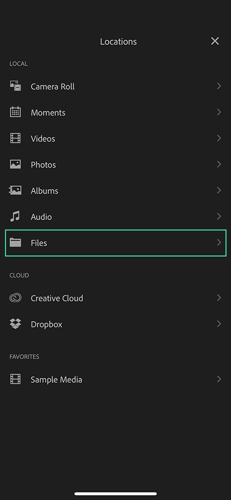 Adobe Premiere Rush Mobile App: Add Songs from Download Files