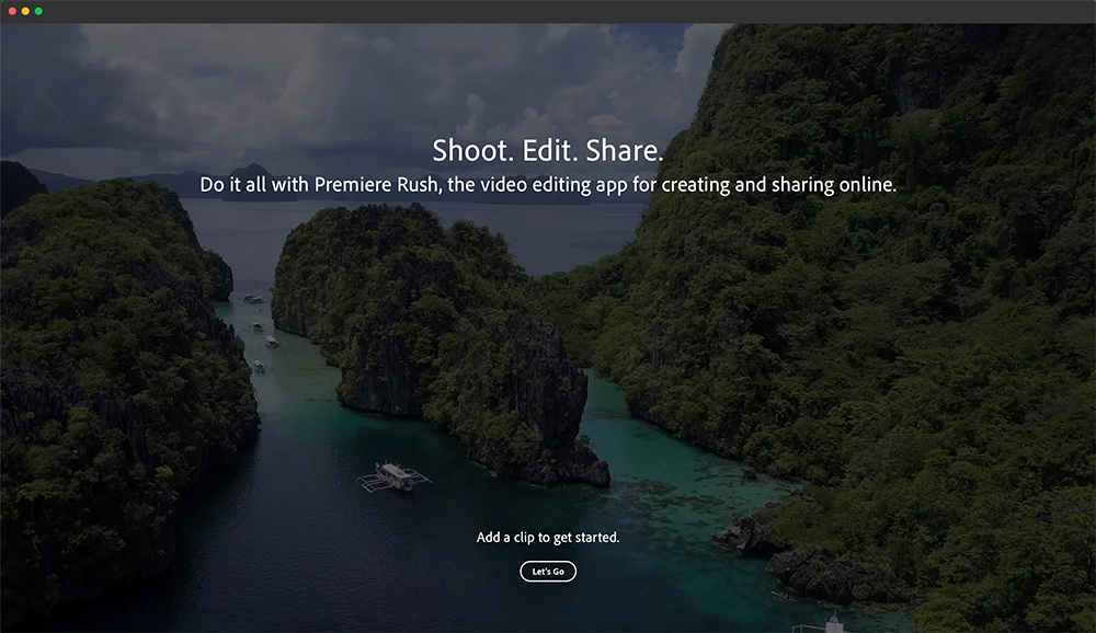Adobe Premiere Rush Desktop App