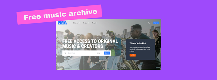 Free Music Archive (FMA): Free YouTube Music Website