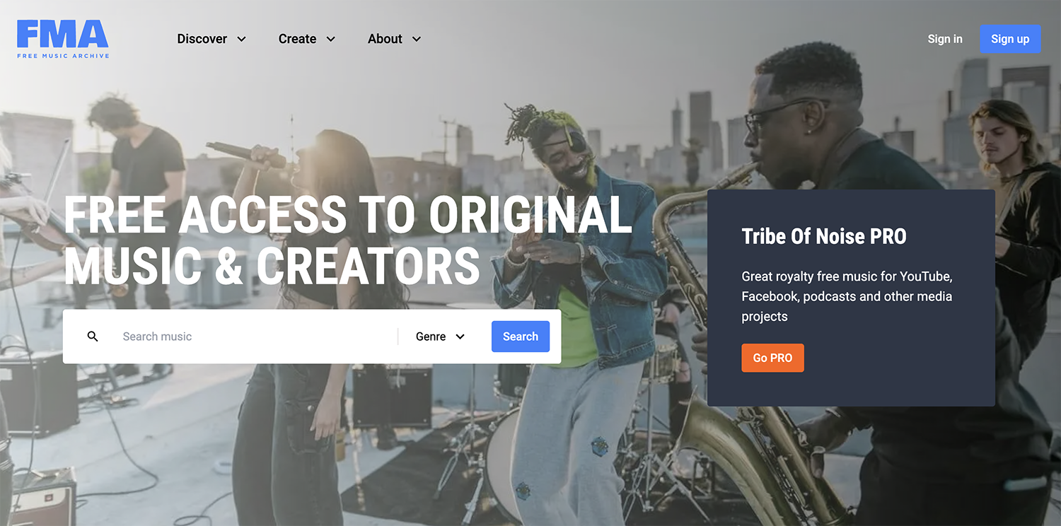 Free Music Archive (FMA): Free YouTube Music Website