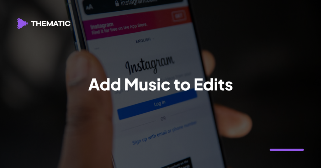 How to Add Music to Edits (Instagram Video Editing App)
