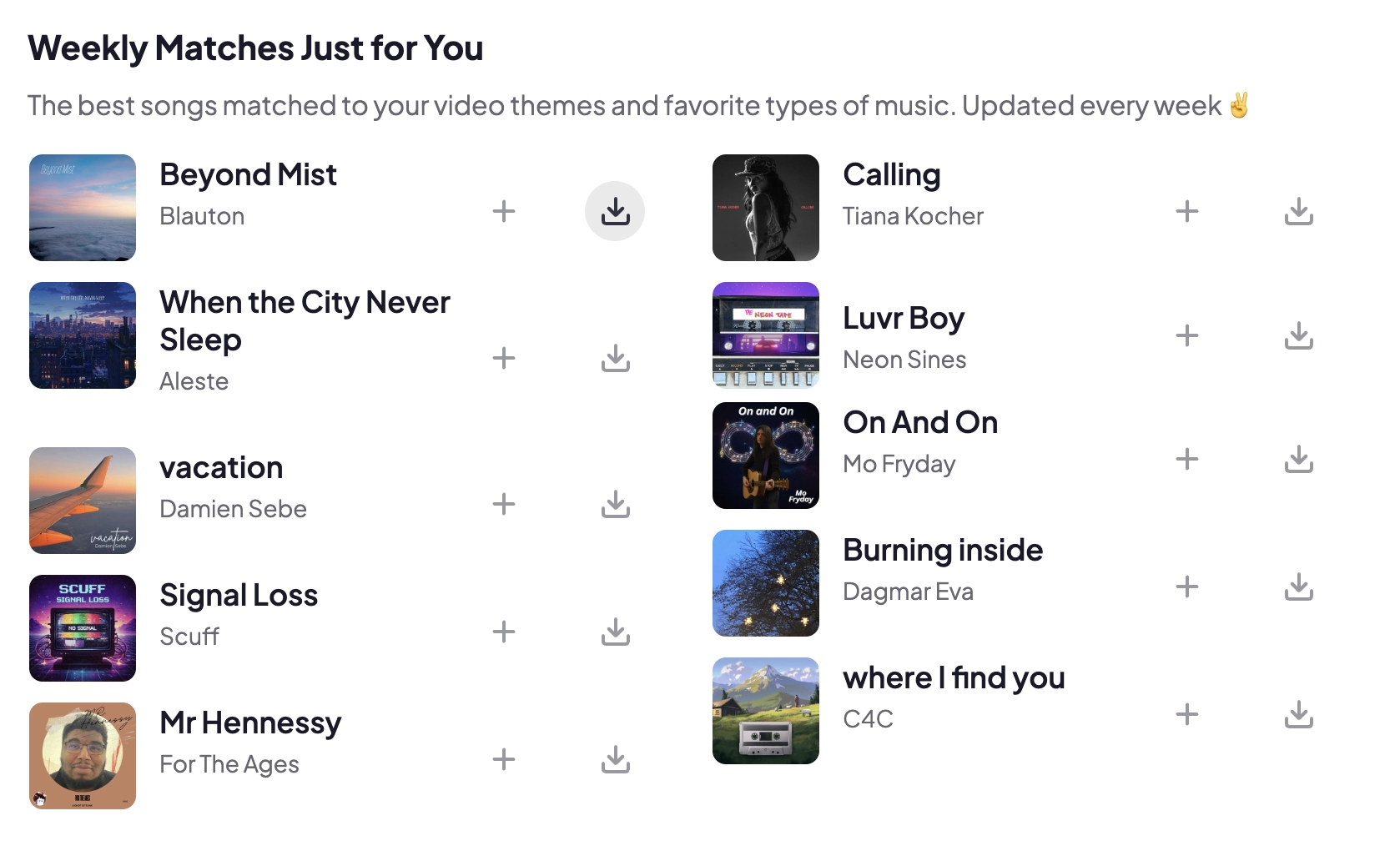 Download Songs On Thematic