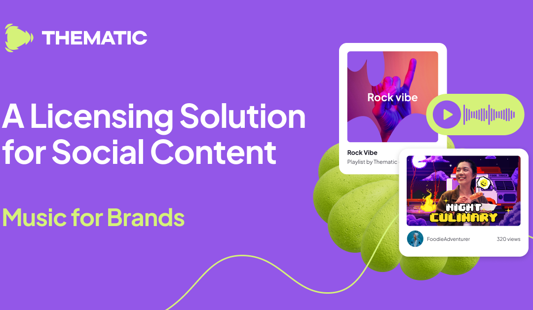 As Brand Music Lawsuits Mount, Thematic Launches a Licensing Solution Built for Social Content