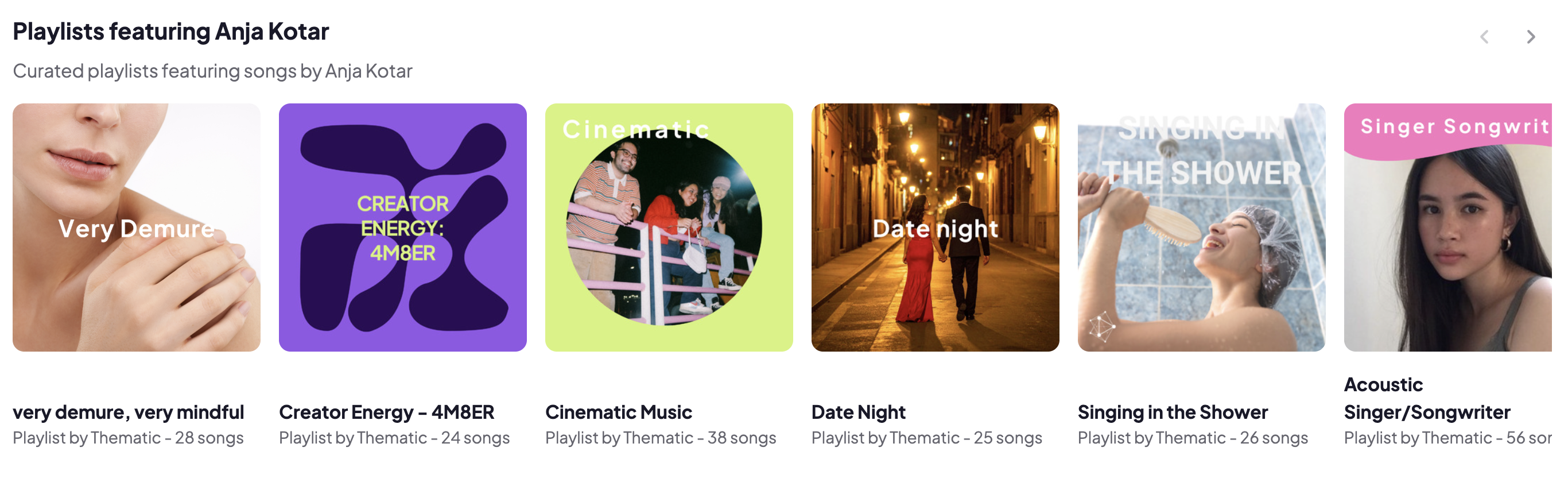 Recent Playlists featuring Anja Kotar's Music