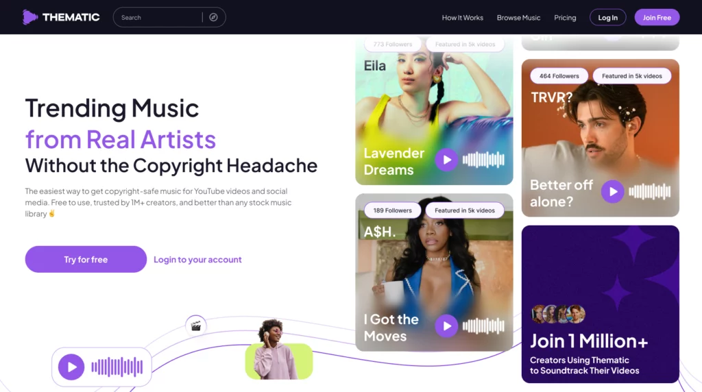 Thematic vs. Uppbeat: Which Is Better for Creators? Thematic - Free Copyright-Safe Music for YouTube & Creators