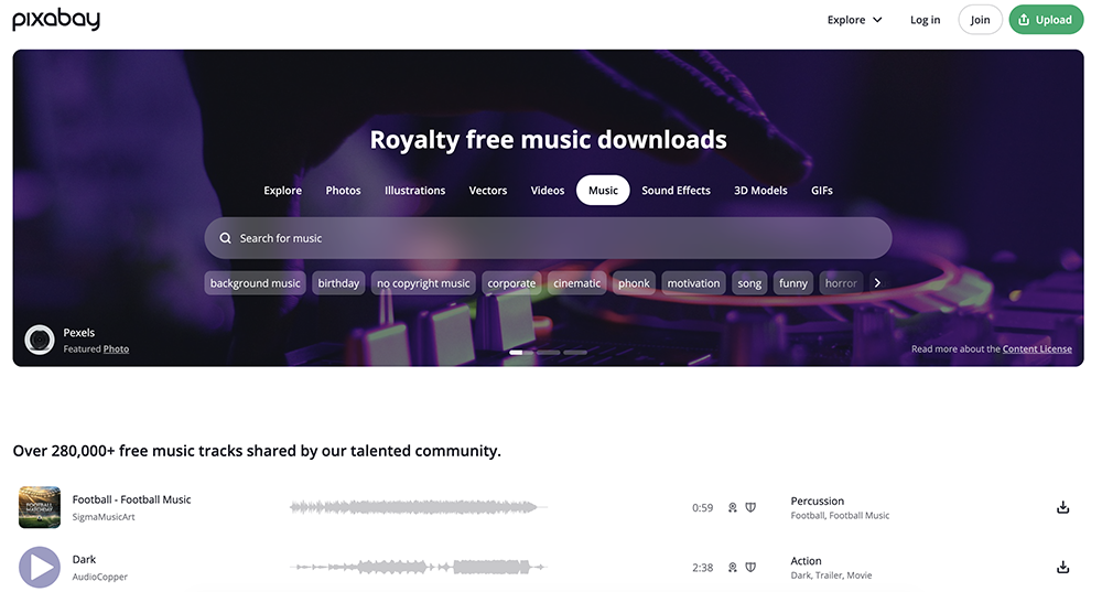Pixabay Music - Royalty Free Music Downloads